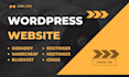 design wordpress website on godaddy bluehost hostinger hostgator ionos dreamhost