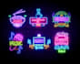 create a stunning 3d neon logo or neon sign