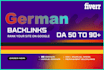 create high quality  german dofollow backlink da germany de seo link building