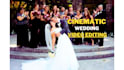 edit cinematic wedding film and photos with music, transitions and color grading