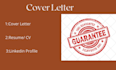 professionally write cover letter resume CV  linked in
