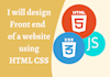 create beautiful front end of website using HTML CSS