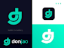 give creative dj logo design with new concepts