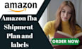 create your amazon fba shipment plan and print labels