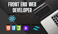 be website front end developer and designer using next js react html css