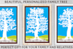 create a PERSONALIZED family tree poster art