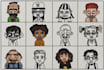 create a stylized character illustration