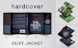 design a professional hardcover book dust jacket