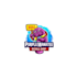 do elegant best nice cartoonish purple manatee logo branding package
