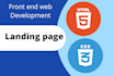 create an attractive landing page by using HTML CSS