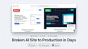 fix lovable bolt v0 website bugs and redesign ui