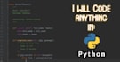 do your python programming task