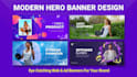 design a modern shopify hero banner or clean website header
