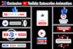 make exclusive 3d youtube subscribe animation