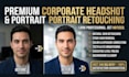 do high end headshot retouching and portrait editing