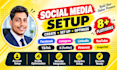 create, set up and optimize your social media accounts and page