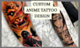 design custom anime tattoo or manga tattoo design