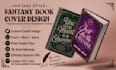 design vintage fantasy book cover and refine your ai concept for KDP