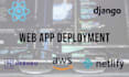 help deploy your django or react site on heroku or render
