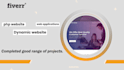 create a web application using php