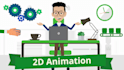 create professional 2d animated explainer video