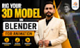 rig your 3d model in blender for animation