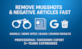 remove mugshots, news articles, negative links, and images from google search