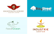 design creative flat minimalist business logo design