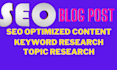 write SEO blog posts, article, and website
