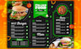 do menu design, restaurant board static TV screen price list