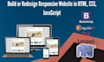 develop responsive websites using PHP, javascript, laravel