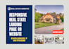 create responsive real estate landing page or website