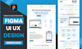 do figma website design and UI UX mockup