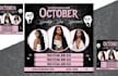 design trendy halloween party flyer with fast delivery