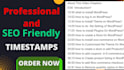 create professional youtube SEO timestamps and chapter names and podcast