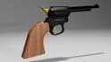 create a 3d render of a gun