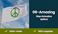 make an professional flag animation video with your logo