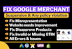 fix google merchant center suspension and misrepresentation