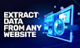 do web scraping, data scraping and data extraction