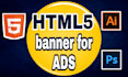 design website banner ads and animated html5 banner