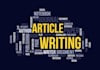 do blog posting and article writing