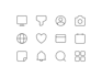 design custom line and glyph icons for app and website UI