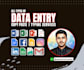 do data mining, data collection, copy paste, web research, scraping, and typing