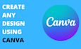 create any design using canva