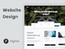 do minimalist modern website design using figma