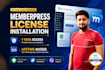 install memberpress pro license with year or lifetime access