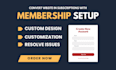 develop a membership website with paid membership pro