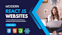 create modern and responsive landing page using reactjs