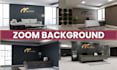 design professional google and zoom meeting virtual background