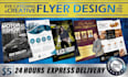 create amazing flyer design in 12 hours
